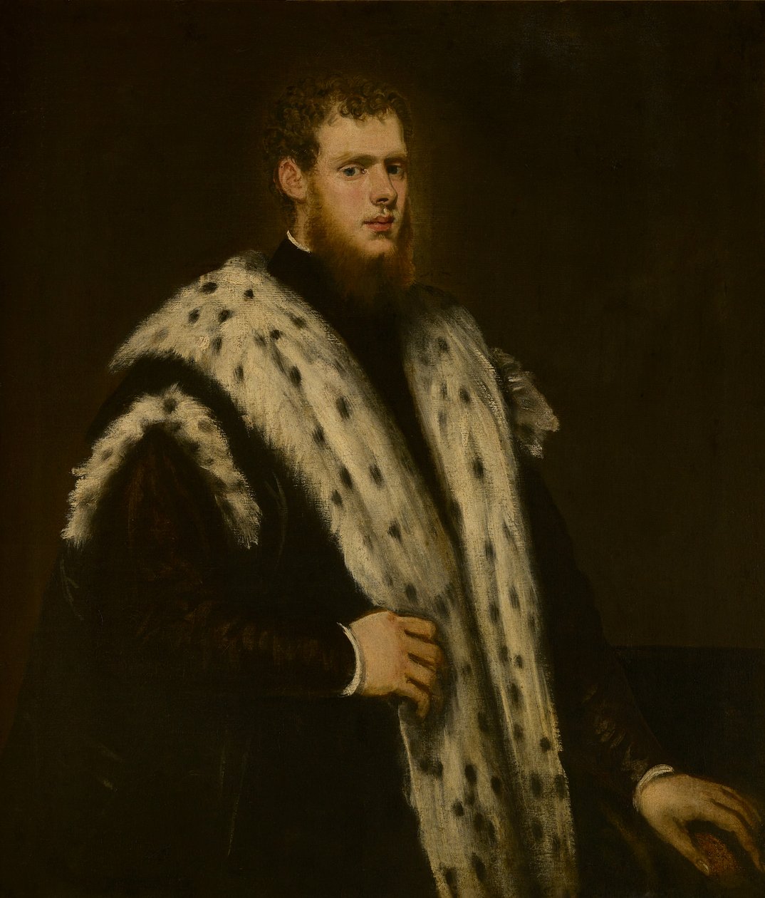 Et portrett av en venetiansk adelsmann (olje på lerret) av Jacopo Robusti Tintoretto