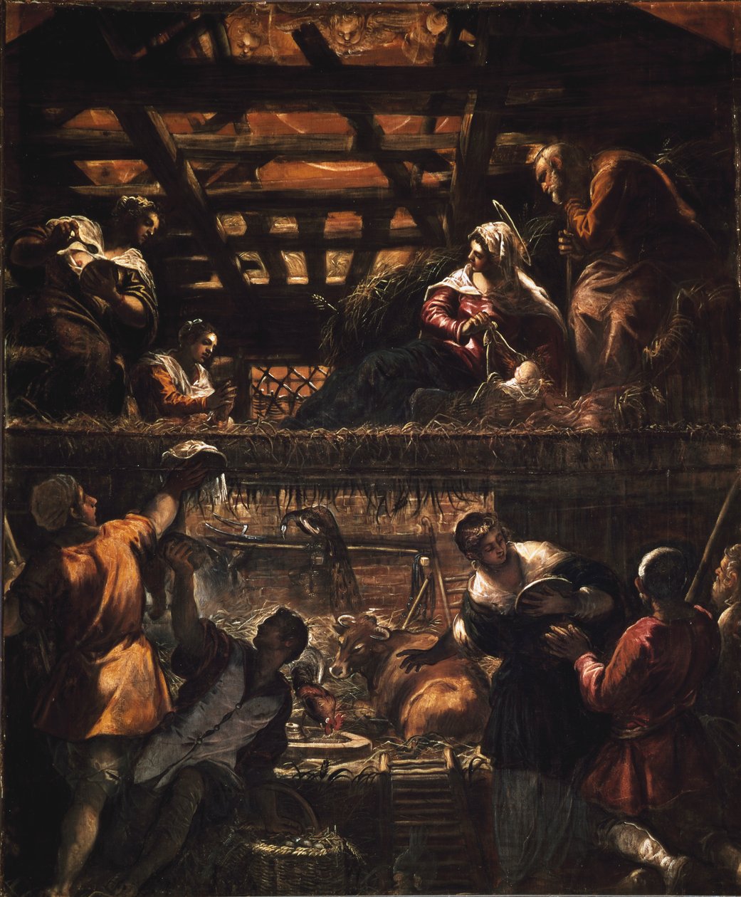 Tilbedelse av gjeterne av Jacopo Robusti Tintoretto