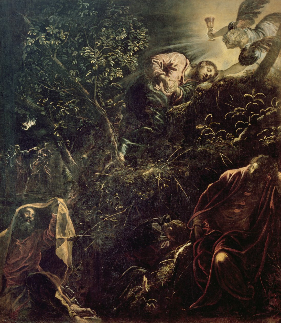 Kristus i Getsemane hage av Jacopo Robusti Tintoretto