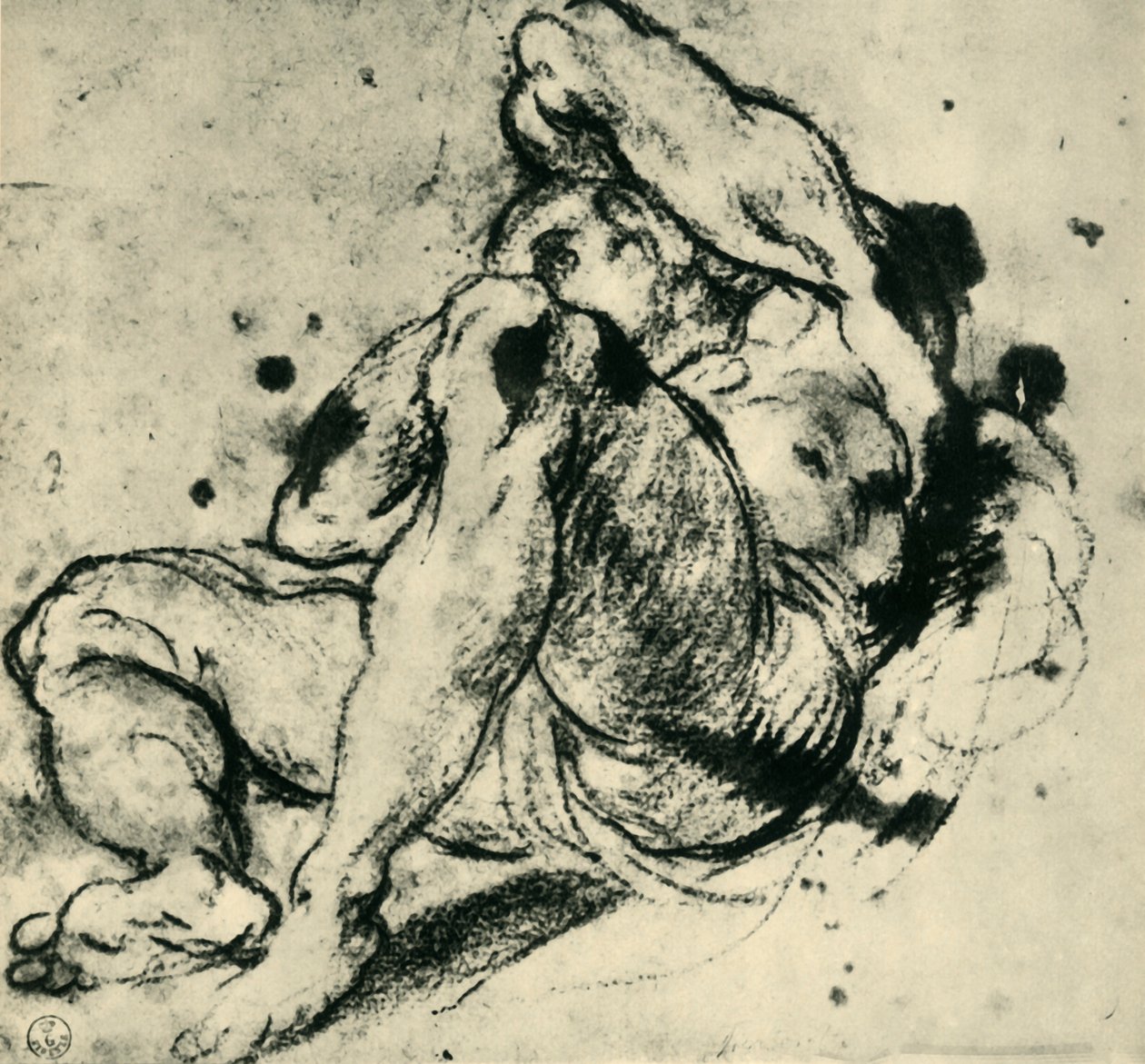 Figur av en mann, midten av slutten av 1500-tallet, 1943. av Jacopo Robusti Tintoretto