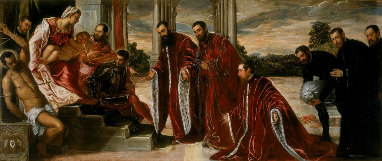 Madonna of the Treasurers, 1567 av Jacopo Robusti Tintoretto