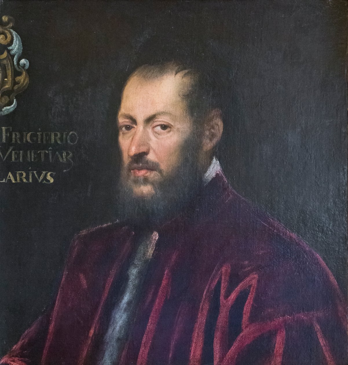 Portrett av Andrea Frizier av Jacopo Robusti Tintoretto