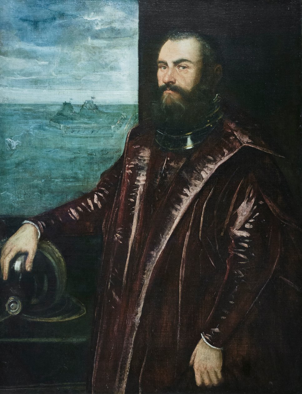 Portrett av en venetiansk admiral av Jacopo Robusti Tintoretto