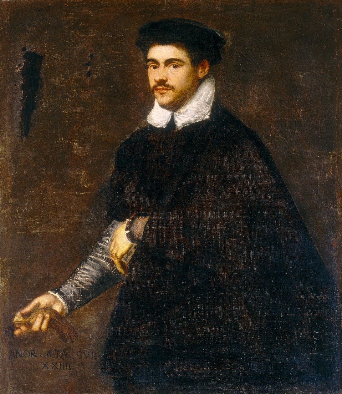 Portrett av en ung mann av Jacopo Robusti Tintoretto