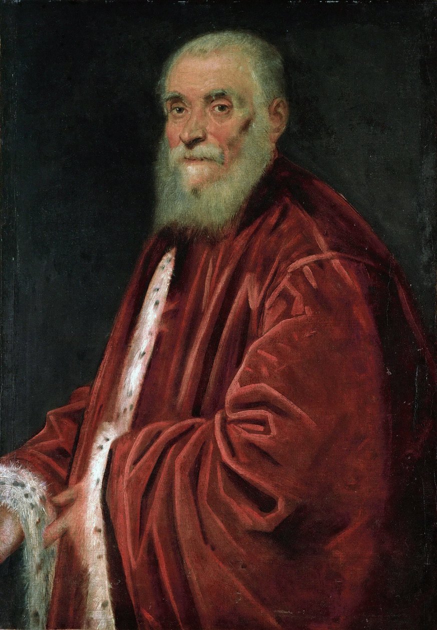 Portrett av senator Marco Grimani (1494-1544), av Tintoretto, Jacopo (1518-1594). Olje på lerret, ca. 1580. Dimensjon : 96x60 cm. Kunsthistorisk museum, Vienne av Jacopo Robusti Tintoretto