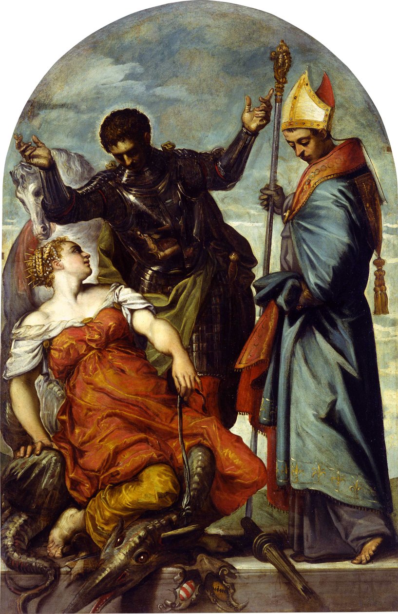 Saint Louis av Toulouse og Saint George, 1552. av Jacopo Robusti Tintoretto