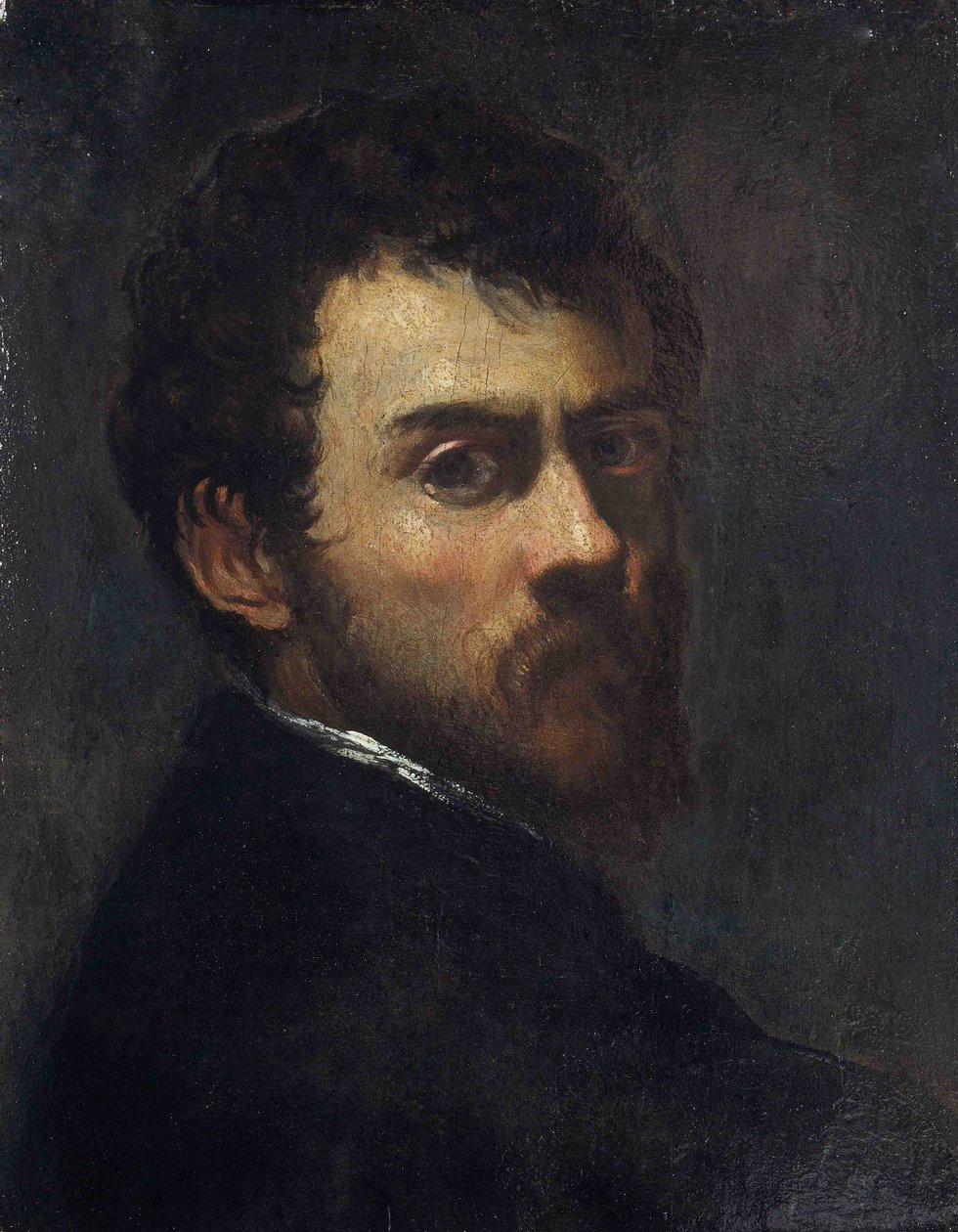 Selvportrett som ung mann av Jacopo Robusti Tintoretto