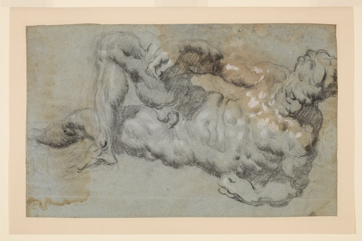 Studer etter Michelangelos "Evening" av Jacopo Robusti Tintoretto