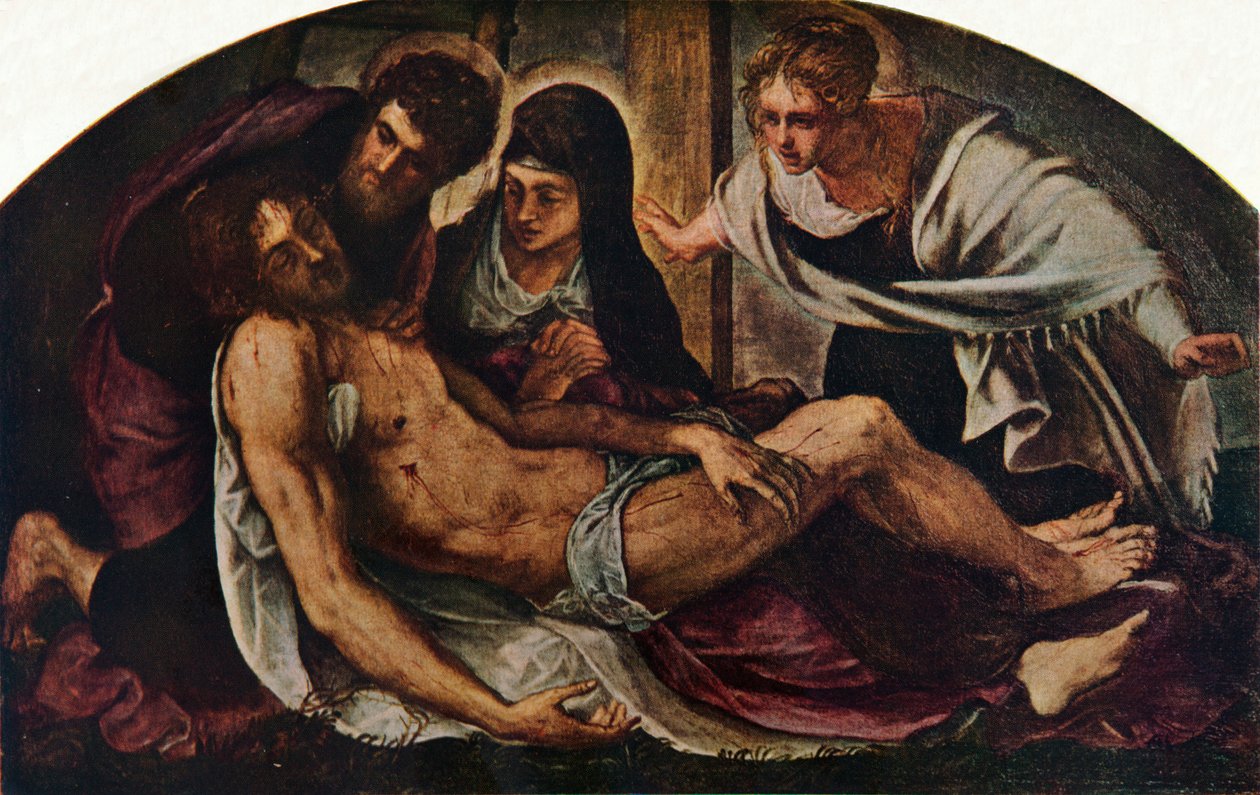 Deponeringen, 1563, 1930. av Jacopo Robusti Tintoretto