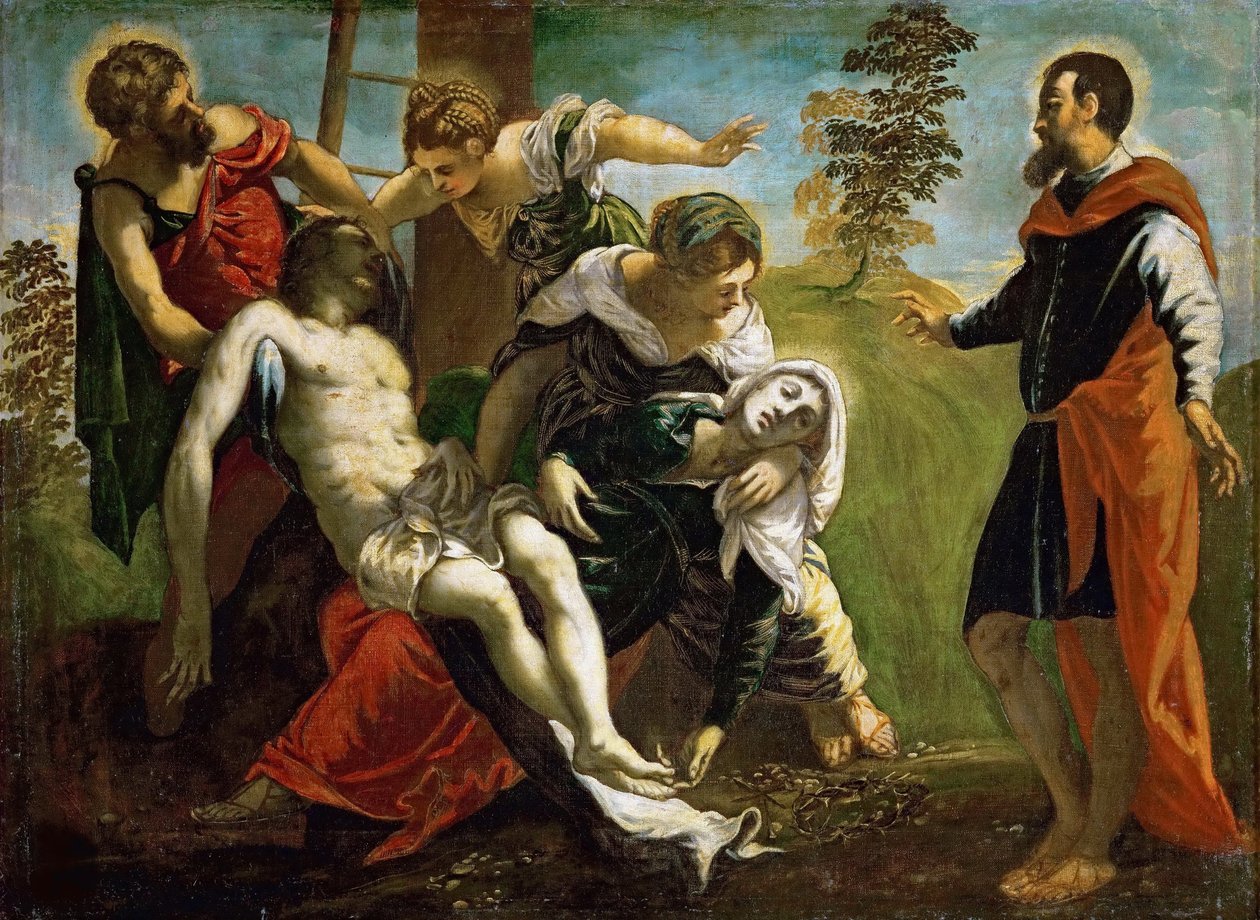 Nedstigningen fra korset, ca. 1548. av Jacopo Robusti Tintoretto