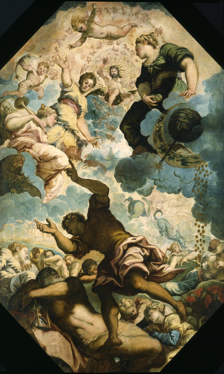 The Dreams of Men, midten av 1500-tallet av Jacopo Robusti Tintoretto