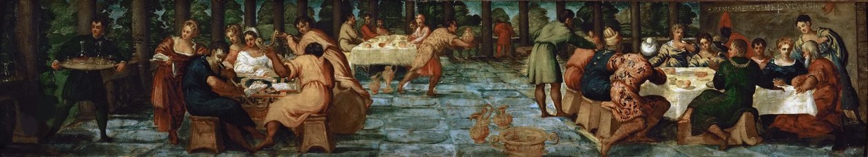 Belsasarfesten, ca 1543. av Jacopo Robusti Tintoretto