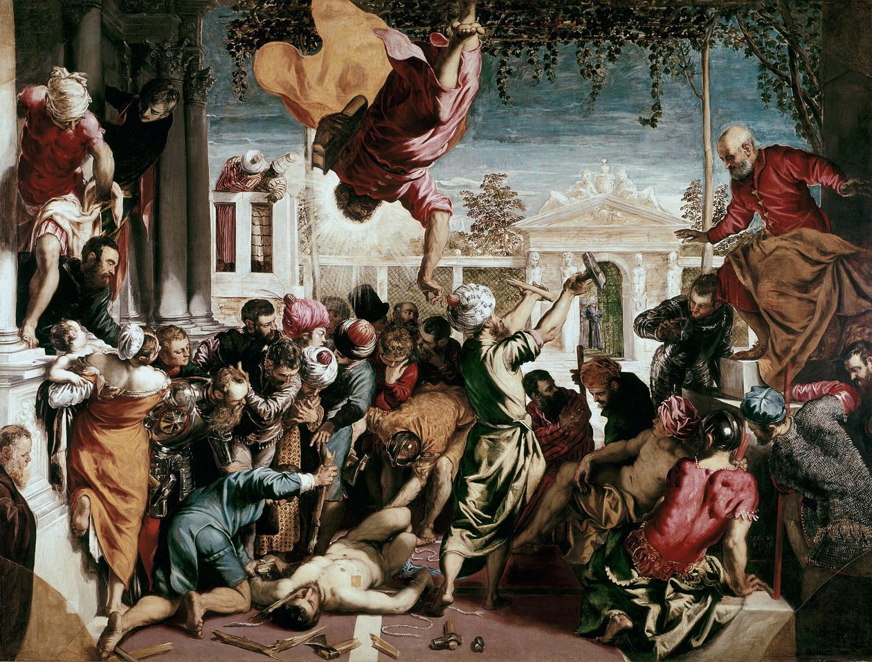 Mirakelet om at St. Mark frigjør en slave, 1548 av Jacopo Robusti Tintoretto