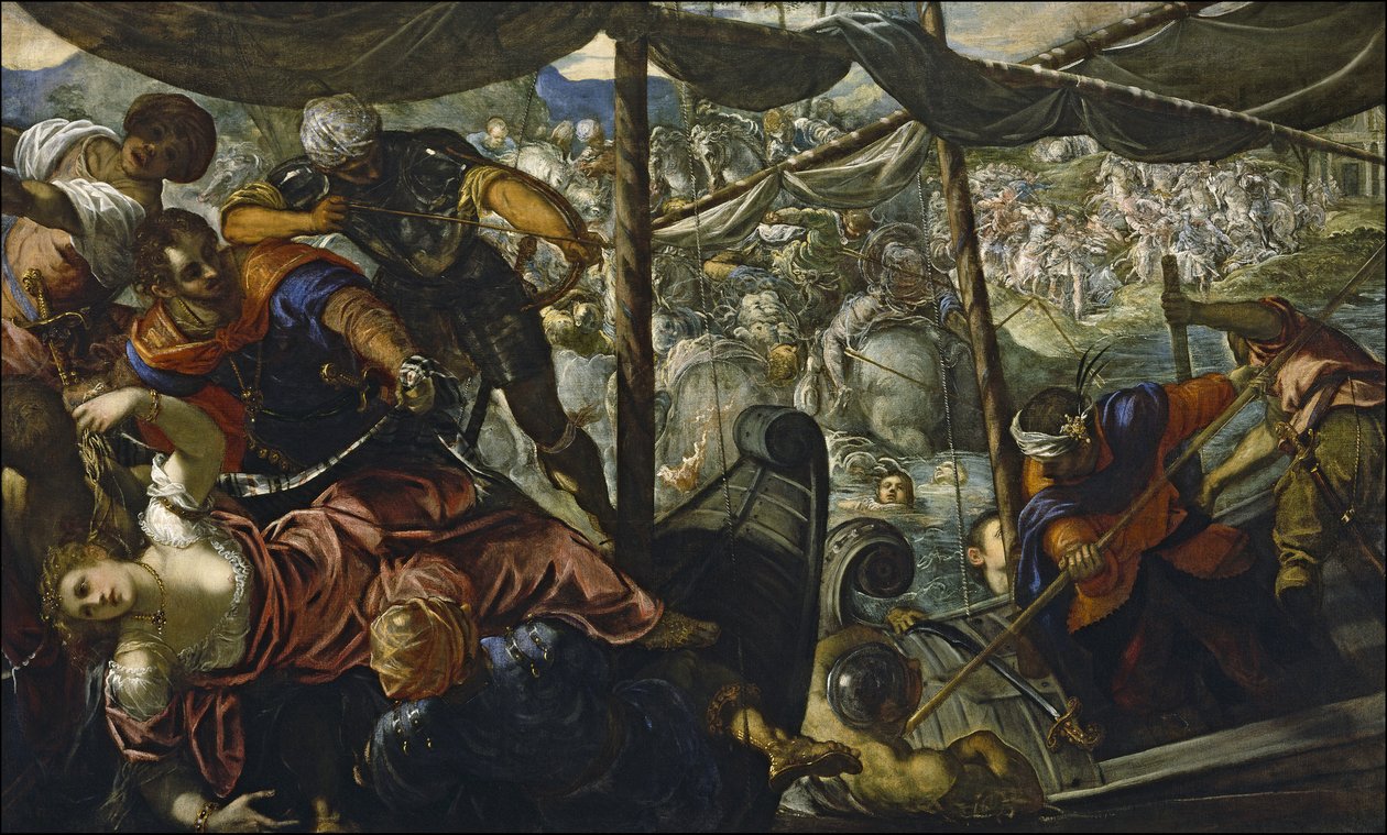 Voldtekten av Helen, 1578 av Jacopo Robusti Tintoretto