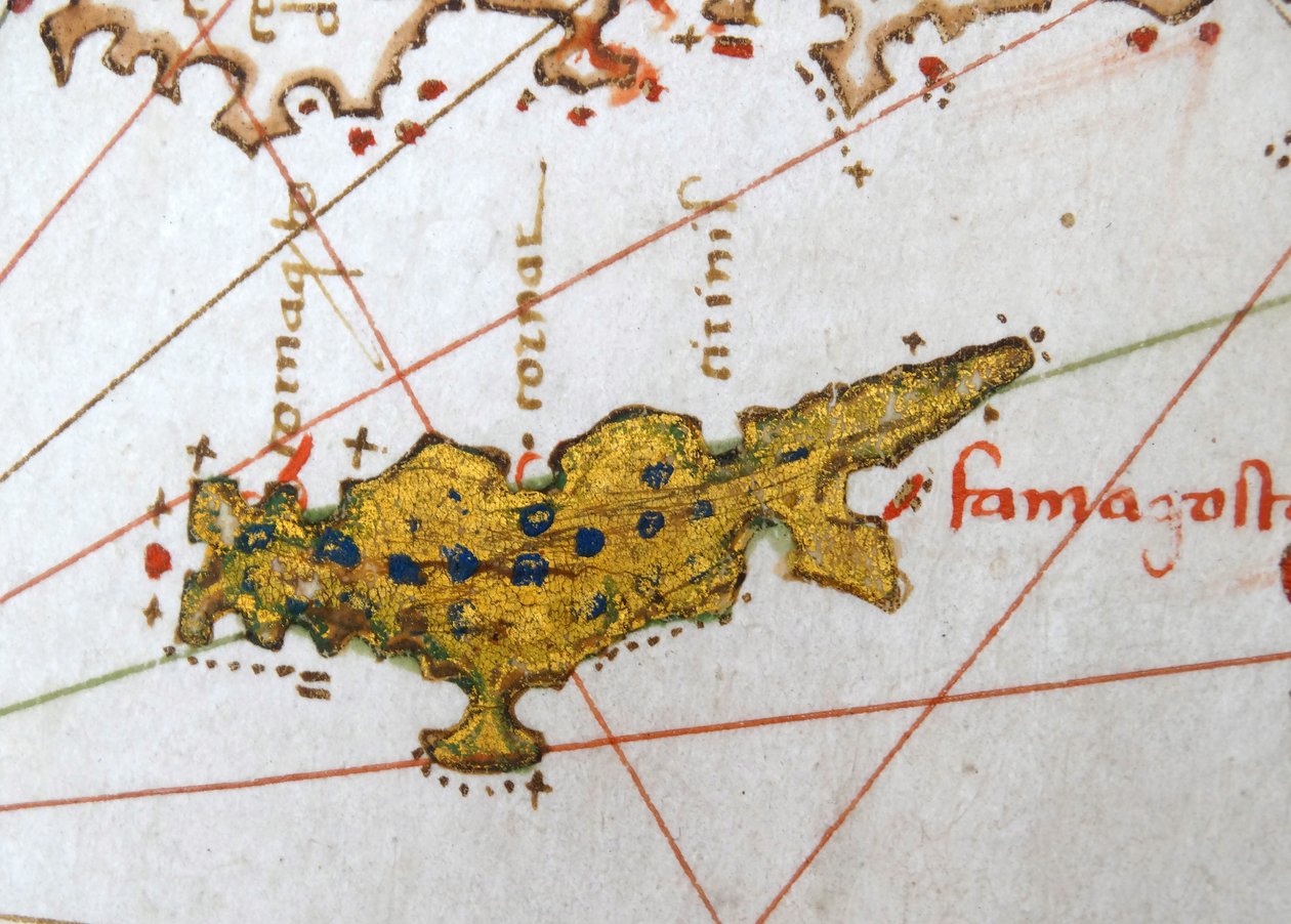 Kypros, renessansekart over Europa, Jacopo Russo (etter), 1528 av Jacopo Russo