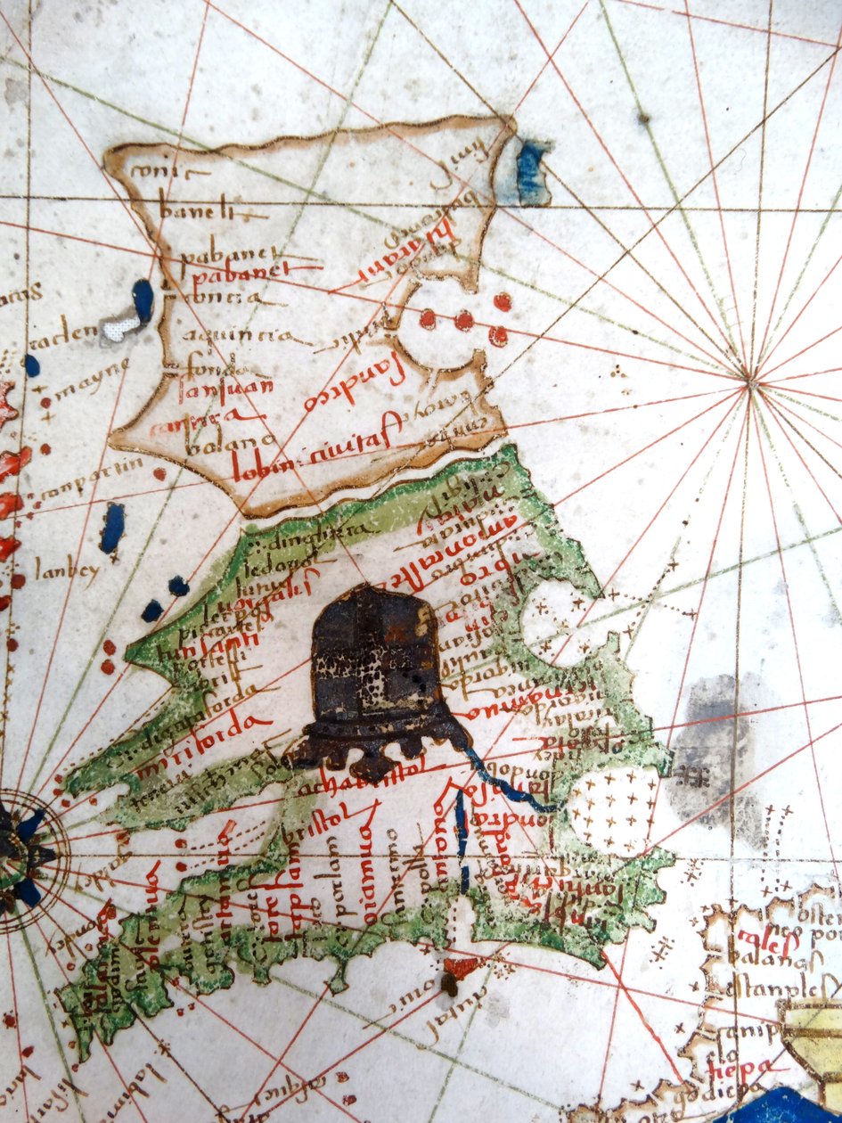 England, Wales og Skottland, fra et renessansekart over Europa, Jacopo Russo (etter), 1528 av Jacopo Russo