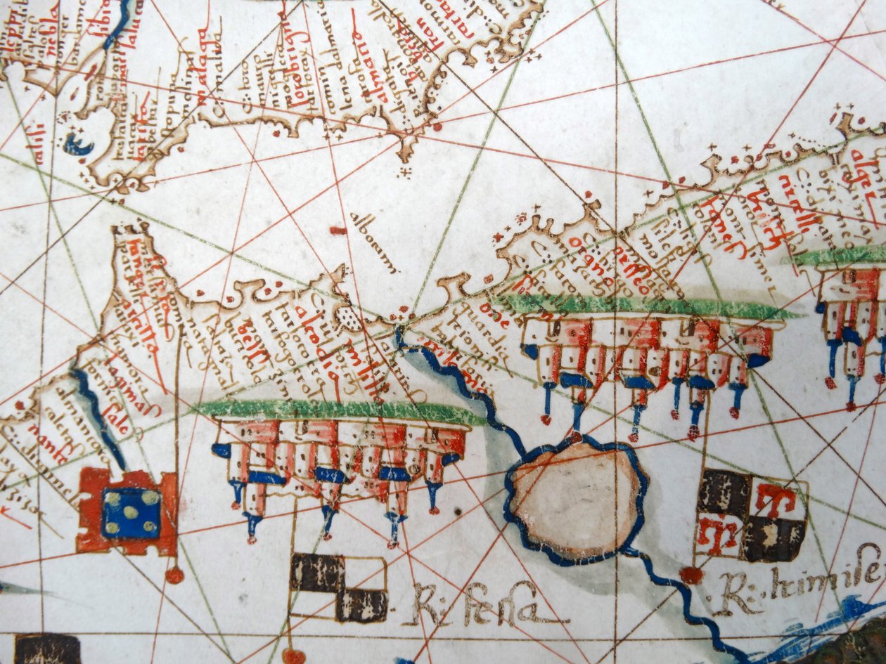 Renessansekart over Europa, Jacopo Russo (etter) 1528 av Jacopo Russo