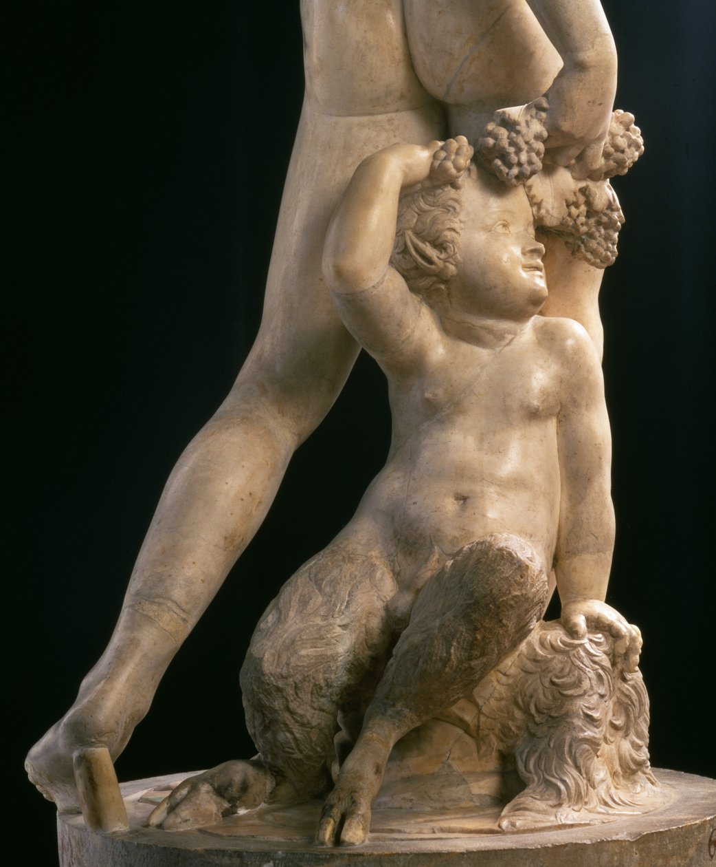 Bacchus, detalj av nederste halvdel, skulptur av Jacopo Sansovino (1486-1570) (marmor) (se også 79847) av Jacopo Sansovino
