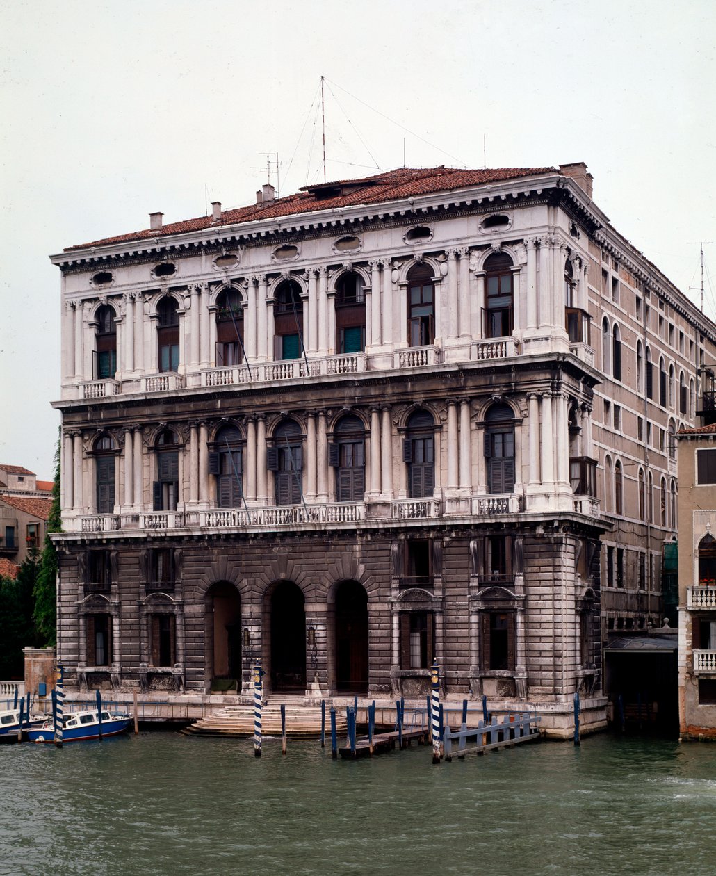 Fasade av Corner della Ca Grande-palasset av Jacopo Sansovino