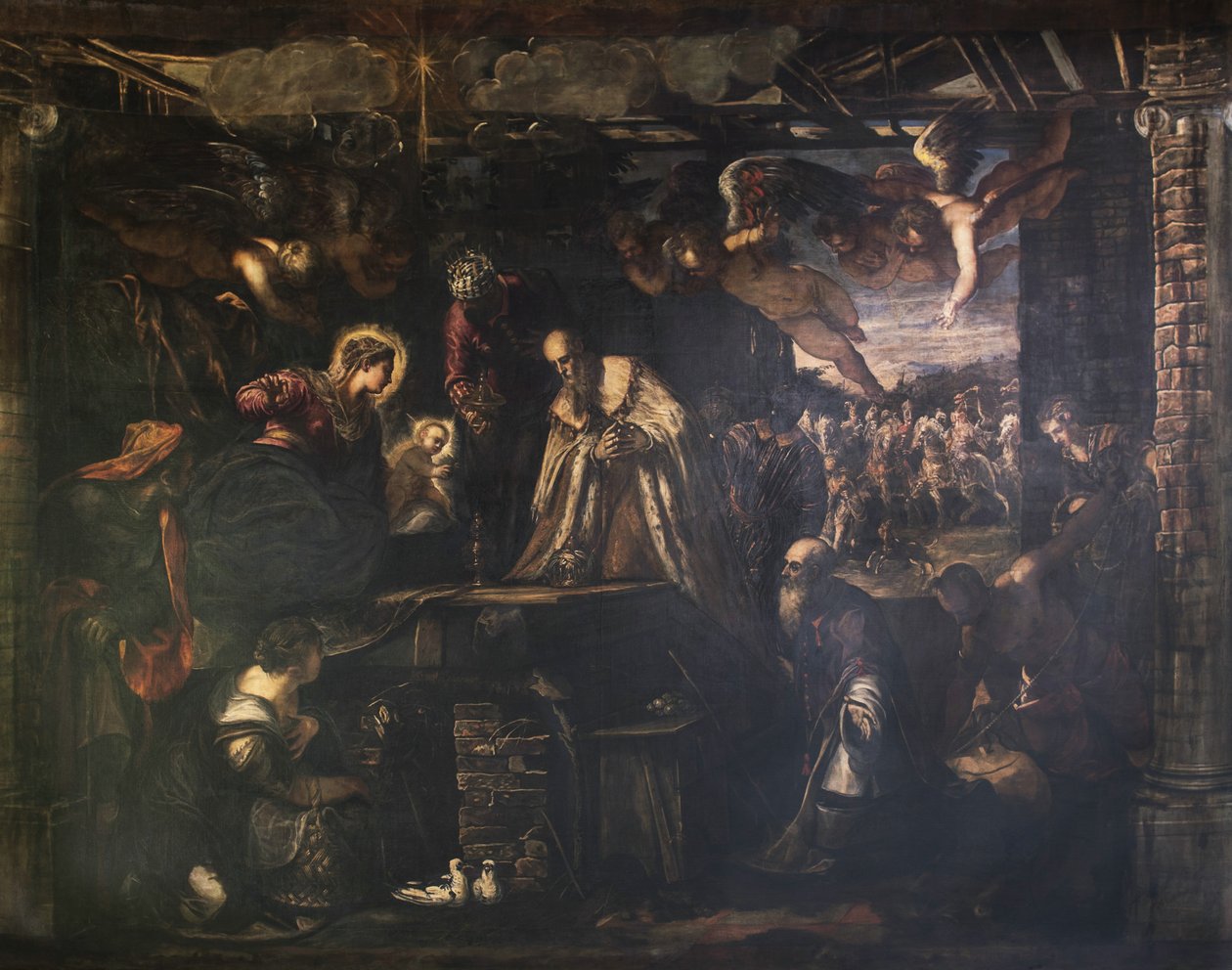 The Adoration of the Magi, 1582. av Jacopo Tintoretto