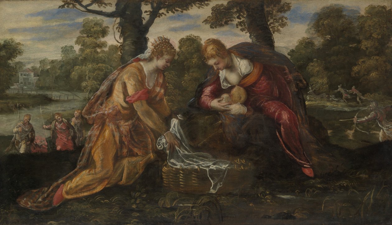 Funnet av Moses, 1560-årene. av Jacopo Robusti Tintoretto