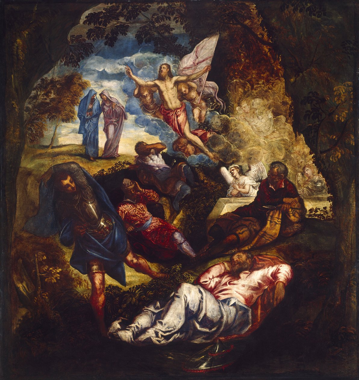 The Resurrection of Christ, midten av 1550-tallet-begynnelsen av 1570-tallet av Jacopo Tintoretto