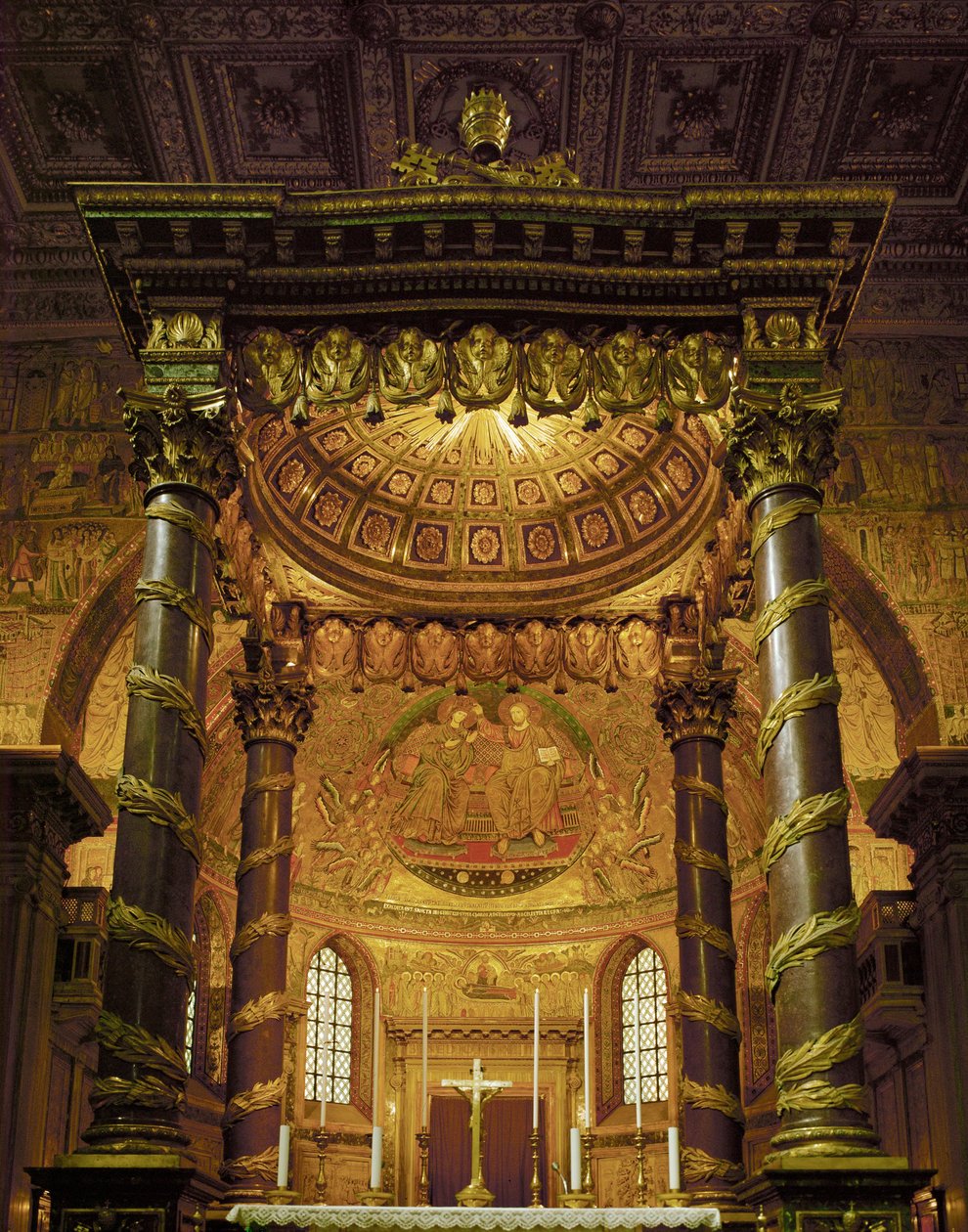 Marias kroning (mosaikk) av Jacopo Torriti