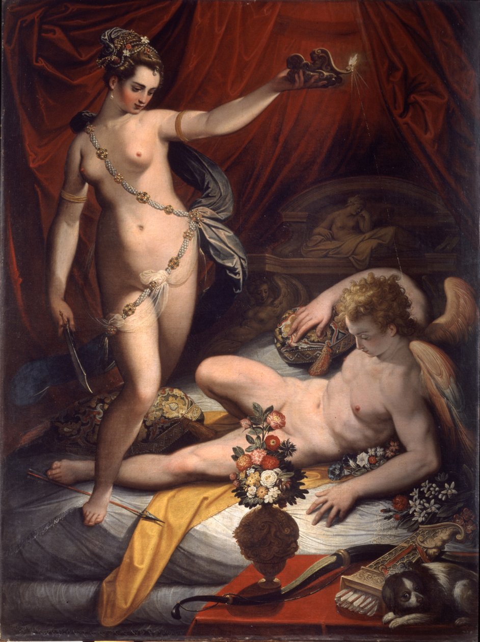 Amor og Psyche, 1589 av Jacopo Zucchi