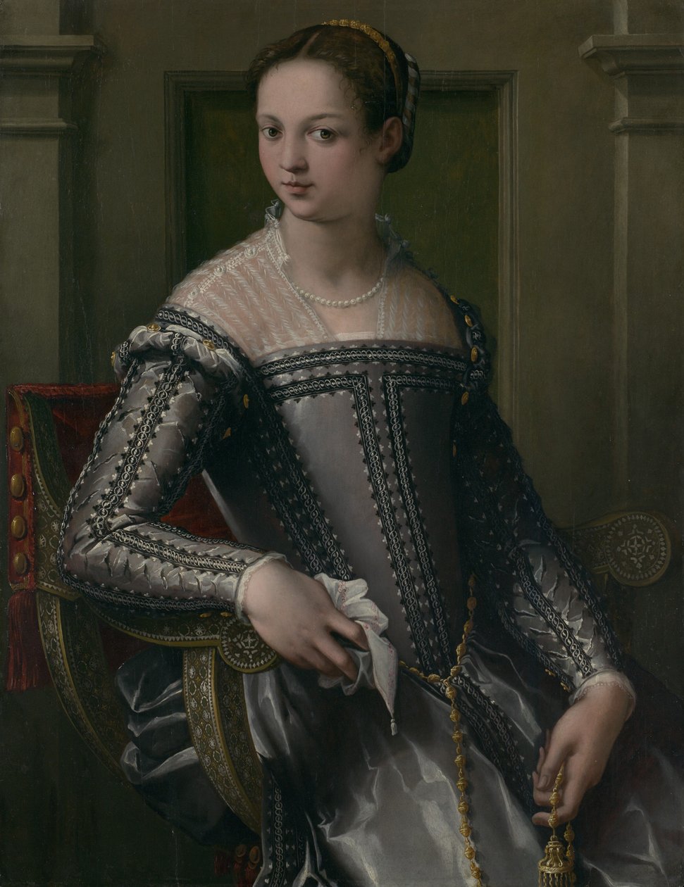 Portrett av en kvinne, midten av 1500-tallet. av Jacopo Zucchi