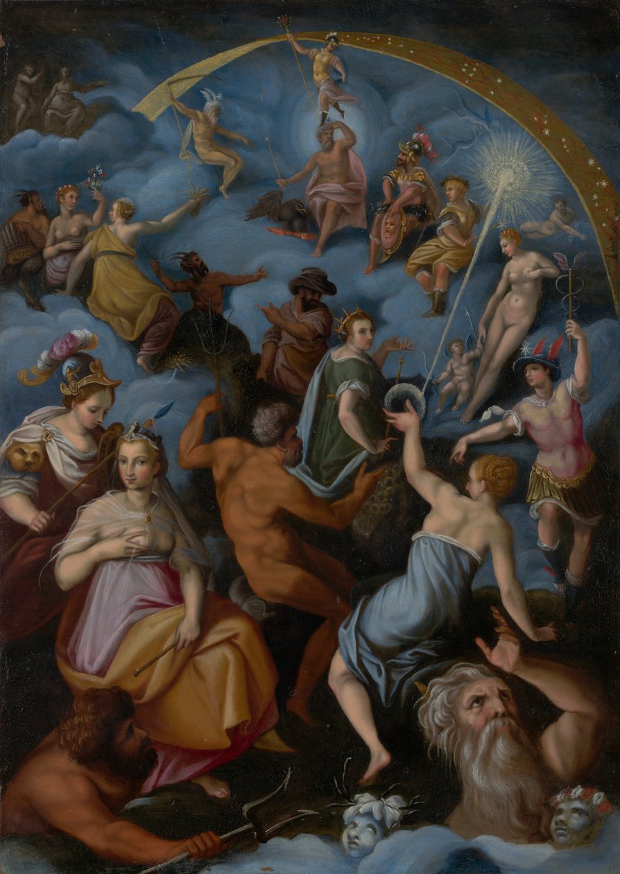 Forsamlingen av gudene av Jacopo Zucchi