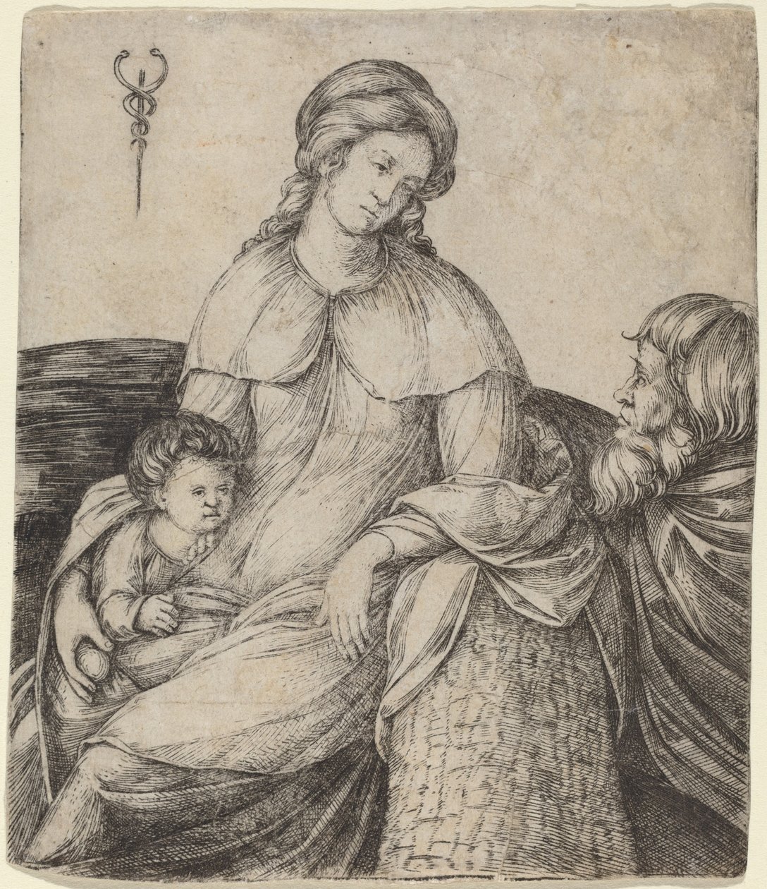 Hellige familie av Jacopo de