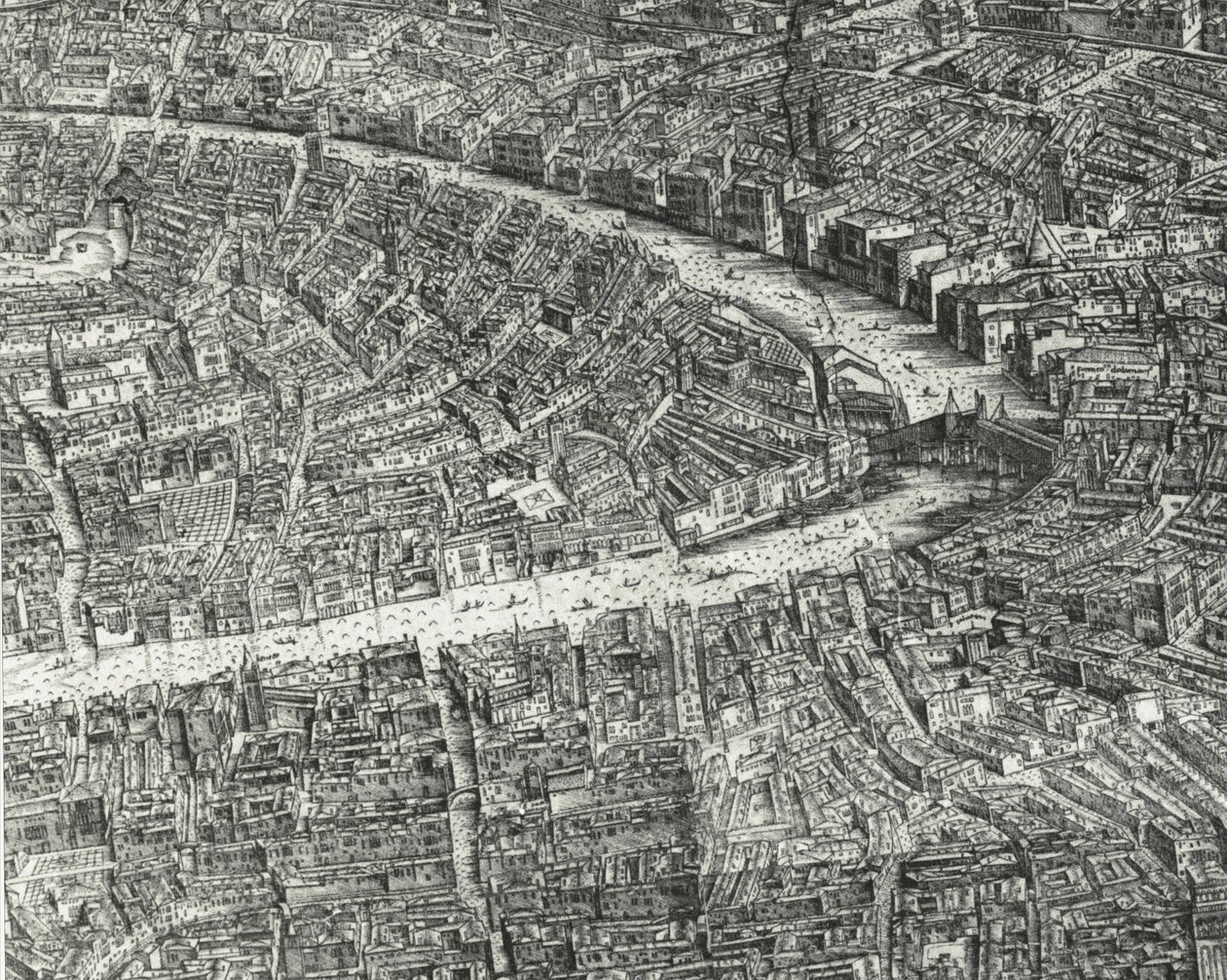 Rialtobroen og Ca#39;d#39;Oro av Jacopo de