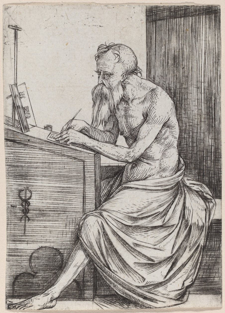 Den hellige Jerome av Jacopo de