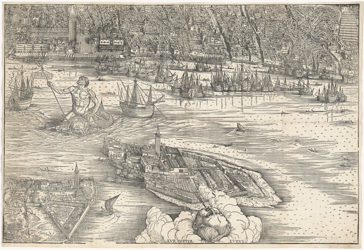 Utsikt over Venezia [nedre midtblokk] av Jacopo de