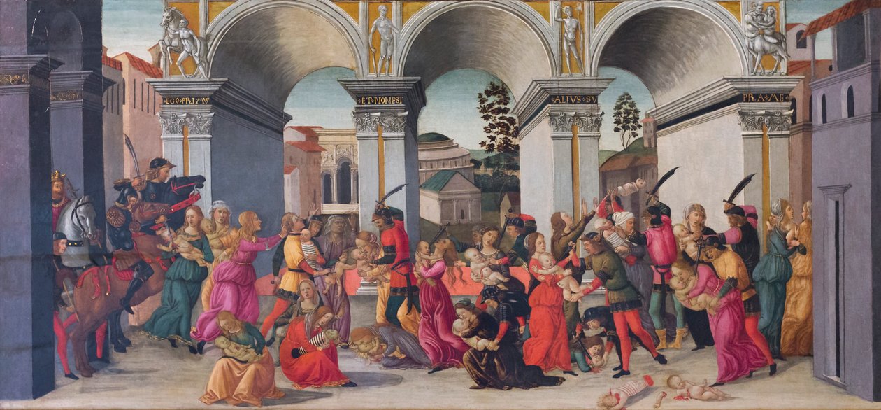 Massakren på de uskyldige av Jacopo del Sellaio