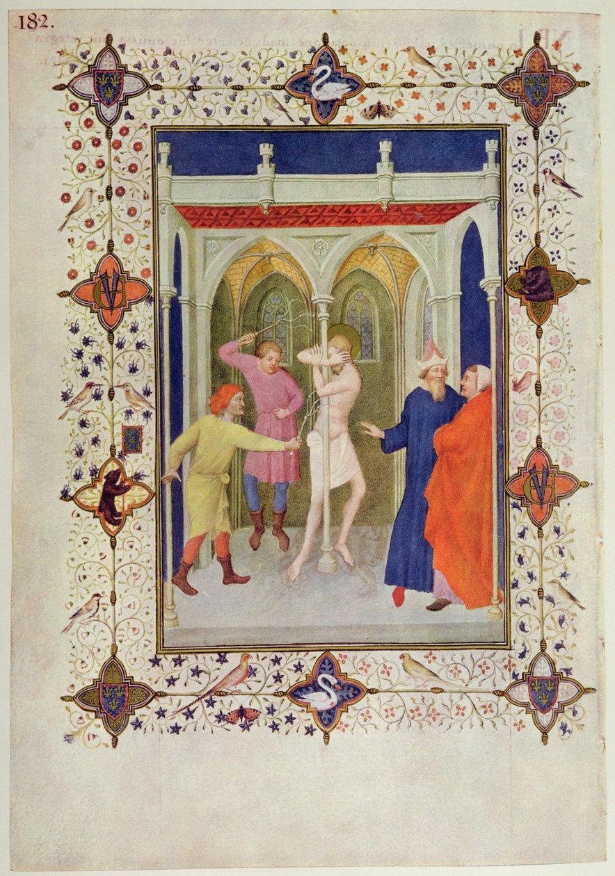 MS 11060-11061 Hours of the Cross: Tierce, The Flagellation of Christ, fra 