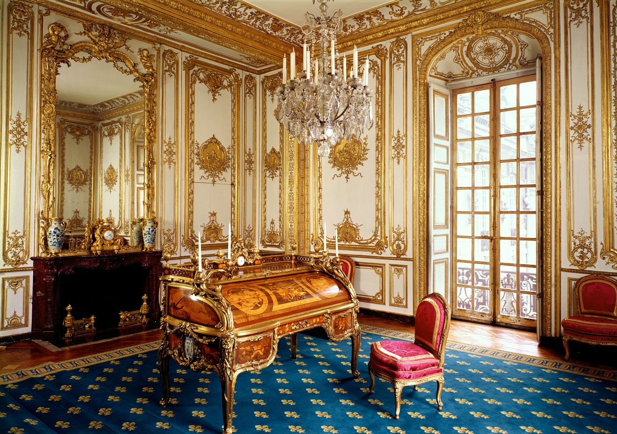 Louis XVs privatstudie, 1753-60 av Jacques Ange Gabriel