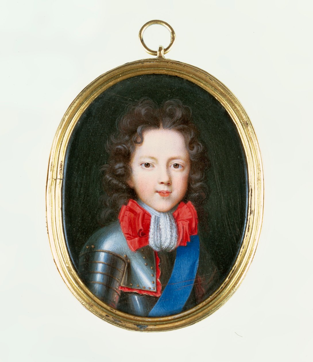 Miniatyr av James Stuart, the Old Pretender, ca. 1700 av Jacques Antoine Artaud