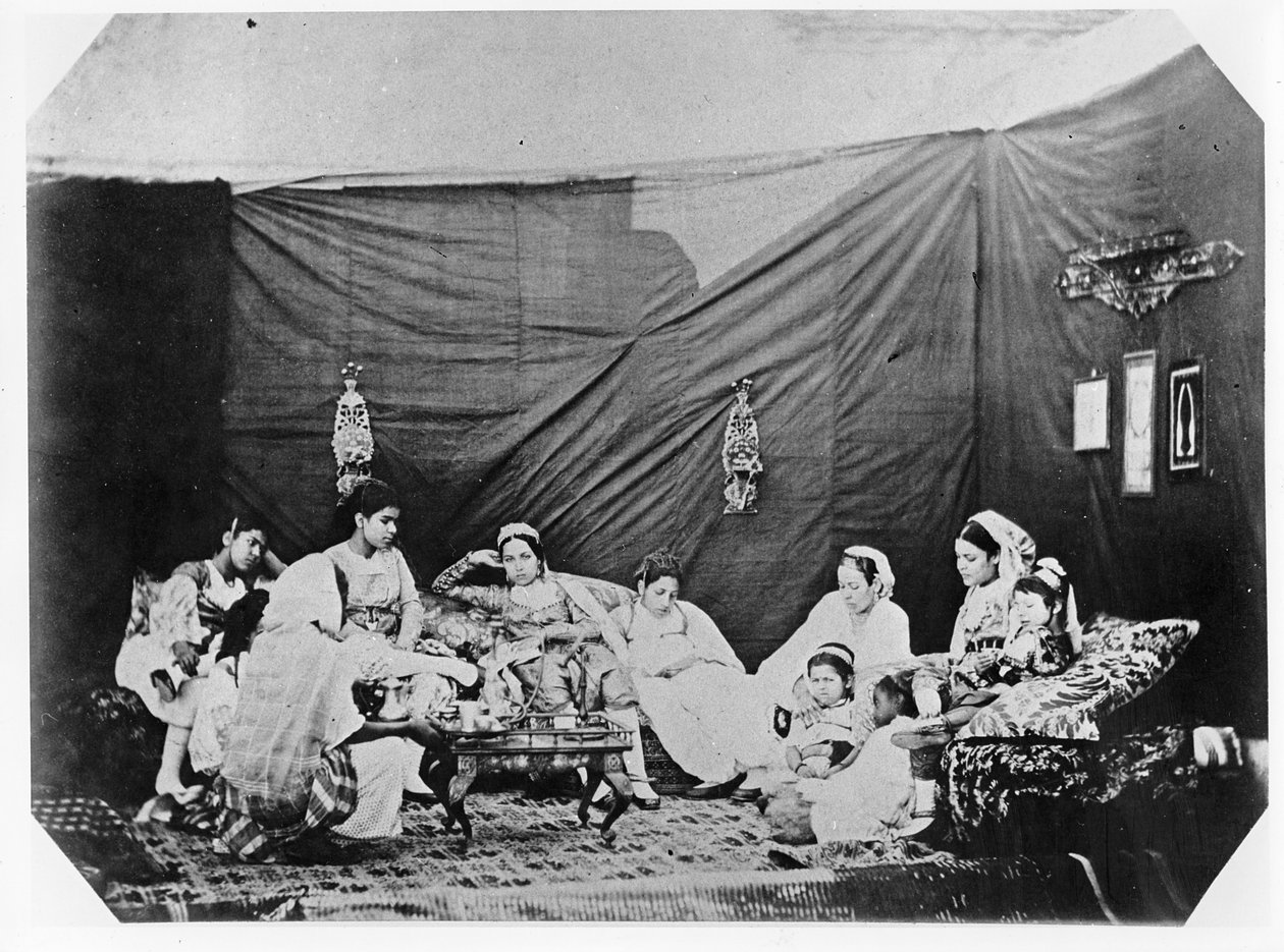 Kvinner i Alger, ca. 1860 av Jacques Antoine Moulin