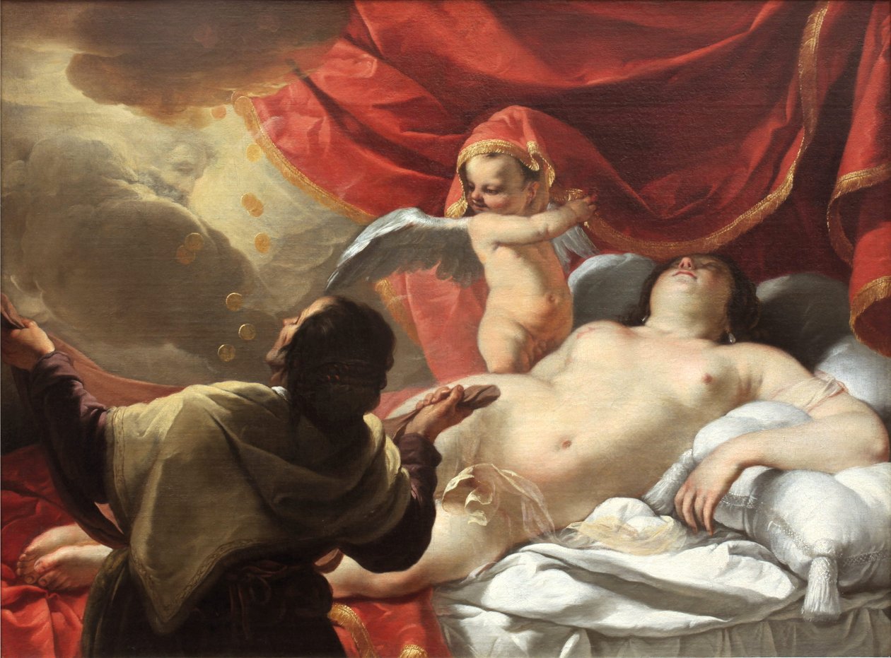 Danae av Jacques Blanchard
