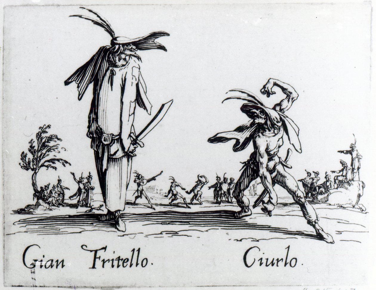 I Balli de Spessanei, eller Le Grande Chasse, ca. 1622 av Jacques Callot