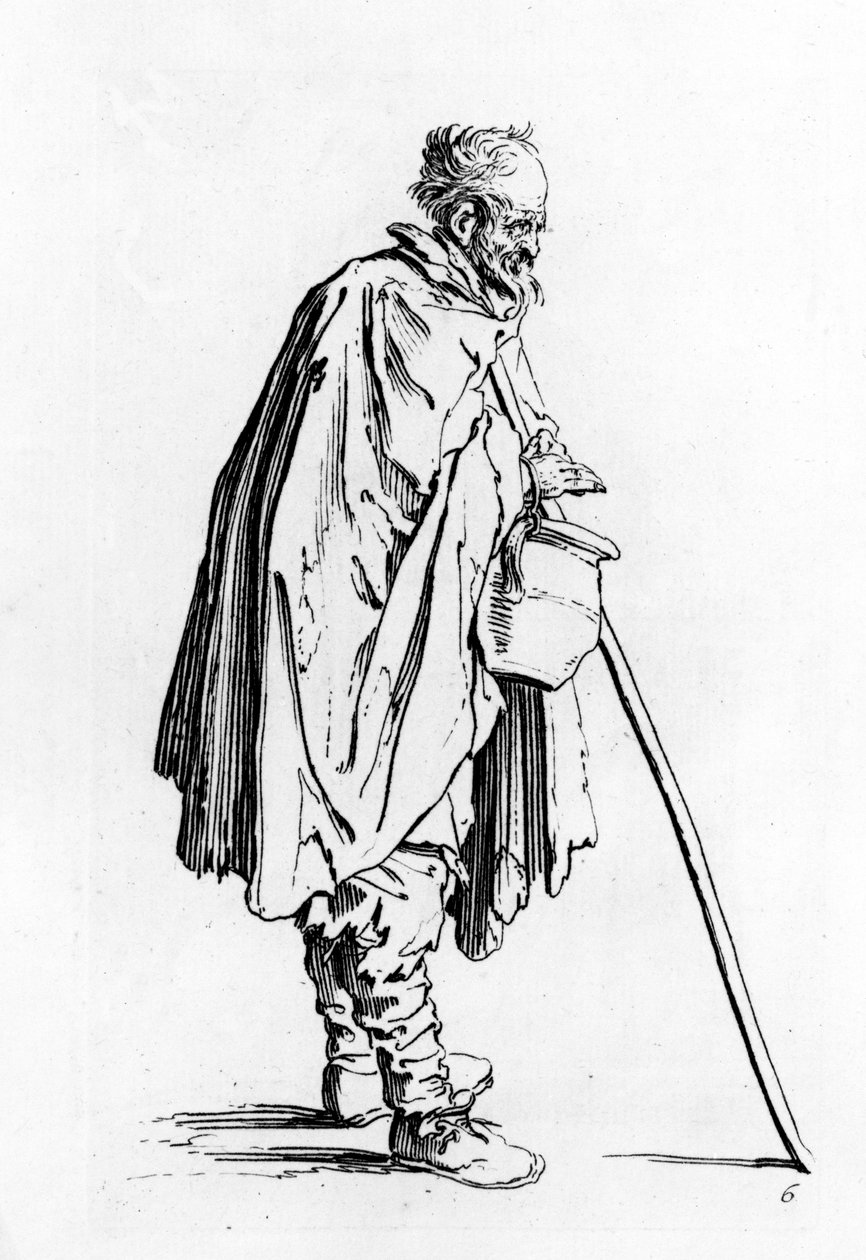 Tiggeren med muggen, ca. 1622-3 av Jacques Callot
