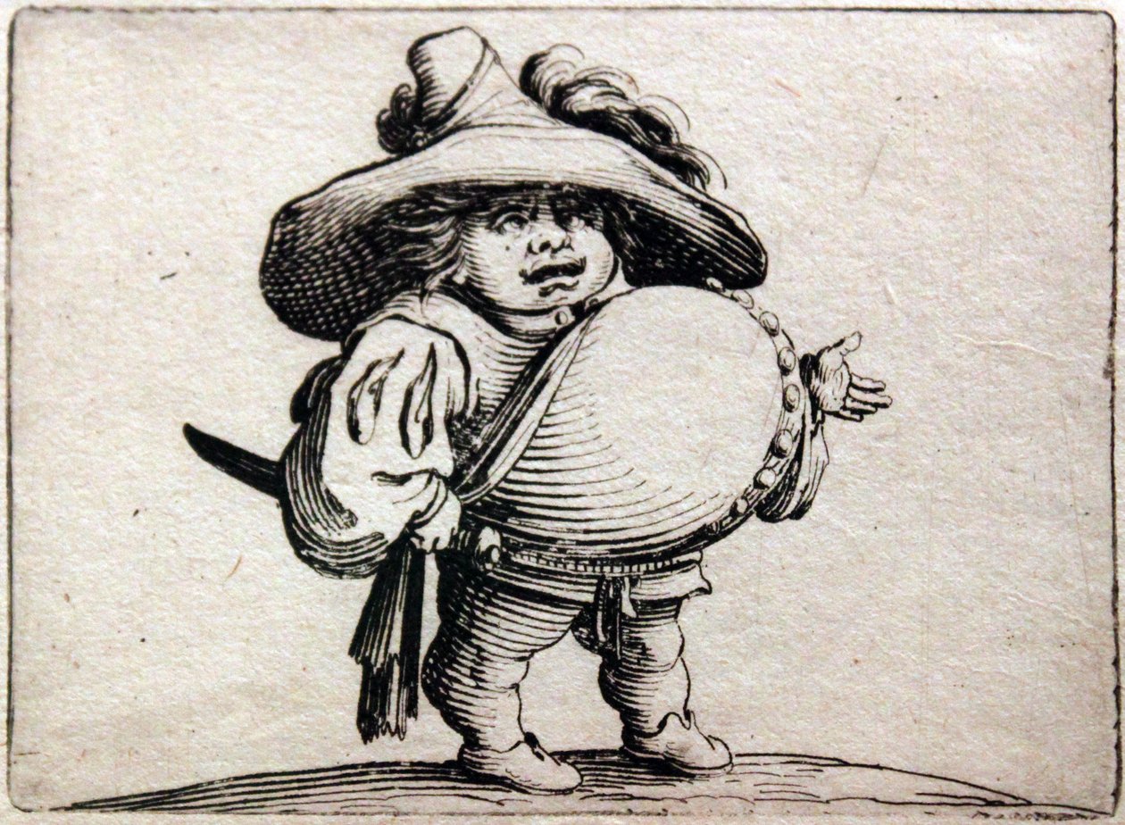 Ulike Gobbi -figurer av Jacques Callot