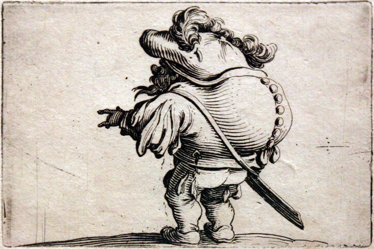 Ulike Gobbi -figurer av Jacques Callot