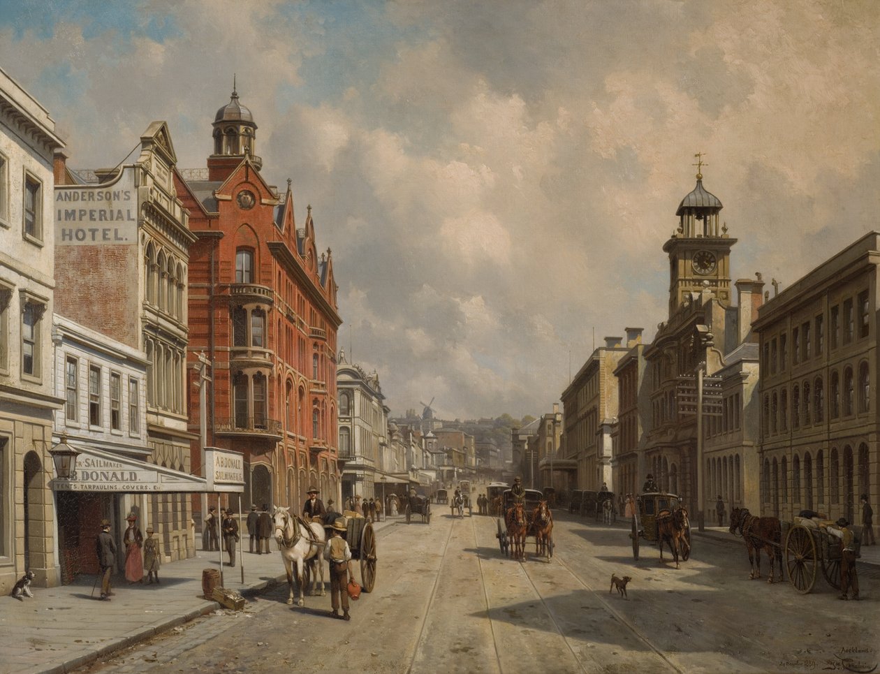 Queen Street, Auckland av Jacques Carabain
