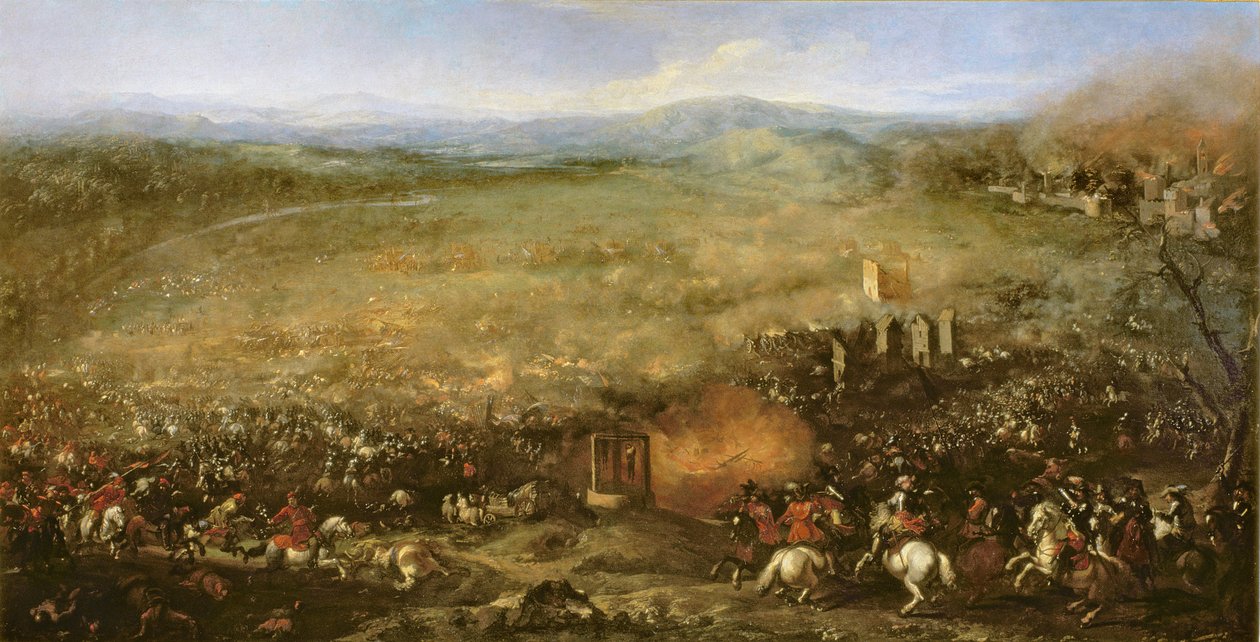 Slaget ved Lutzen i 1632 av Jacques Courtois