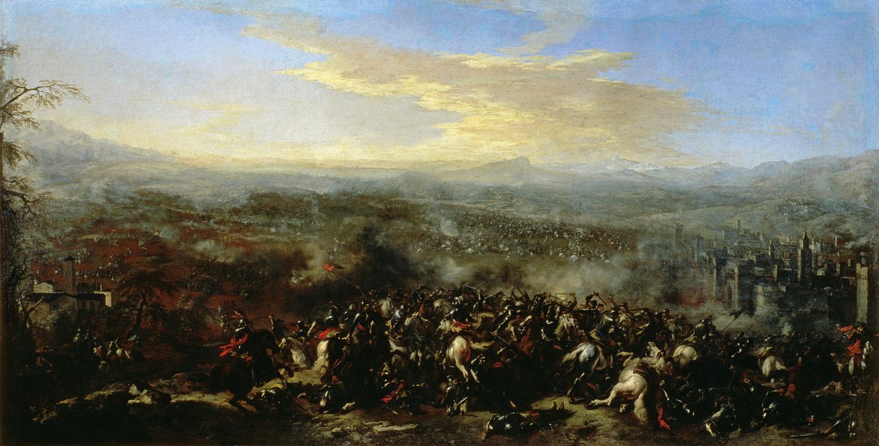 Slaget ved Nördlingen i 1634, 1648 av Jacques Courtois