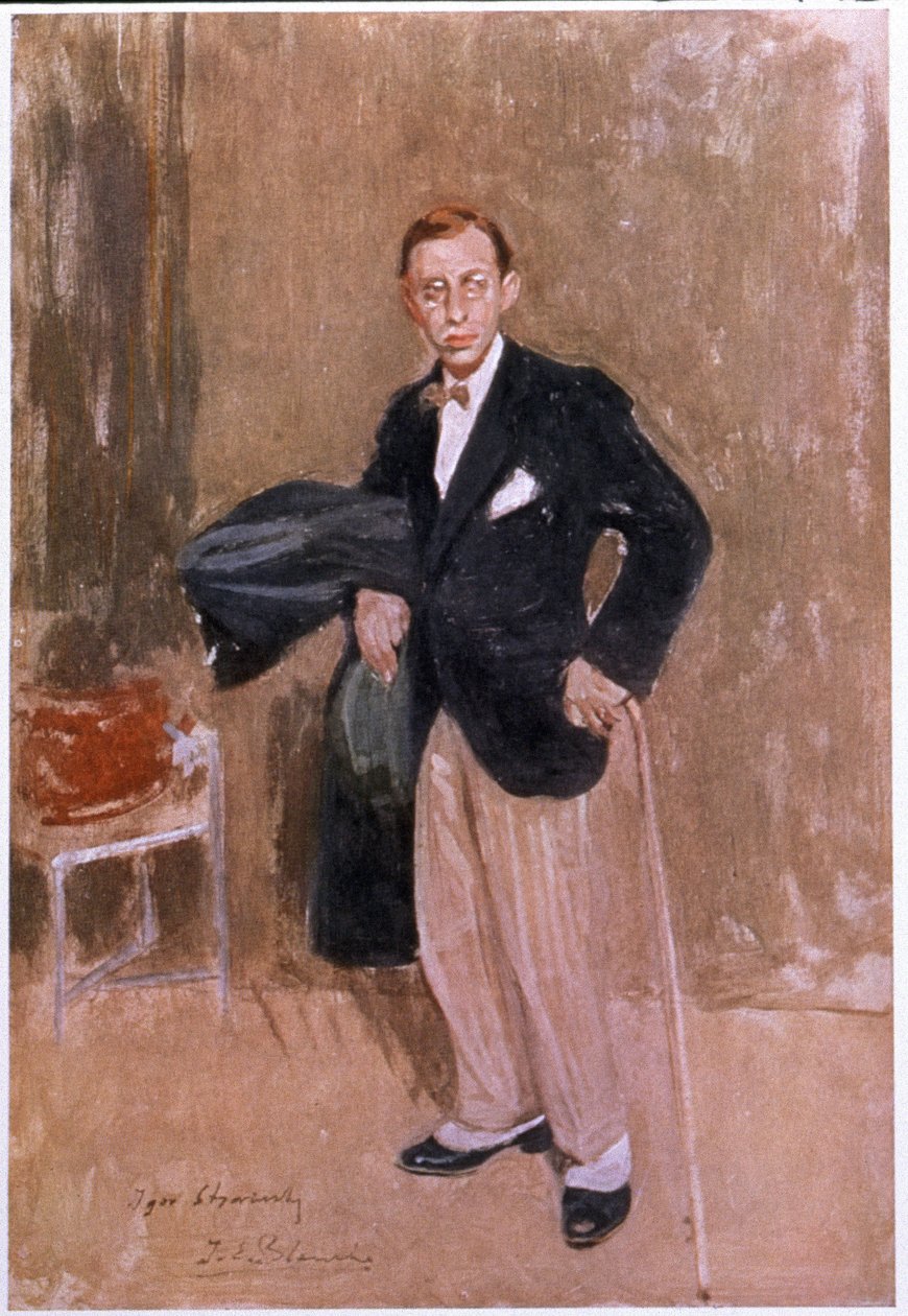 Igor Stravinsky, ca. 1916 av Jacques Emile Blanche
