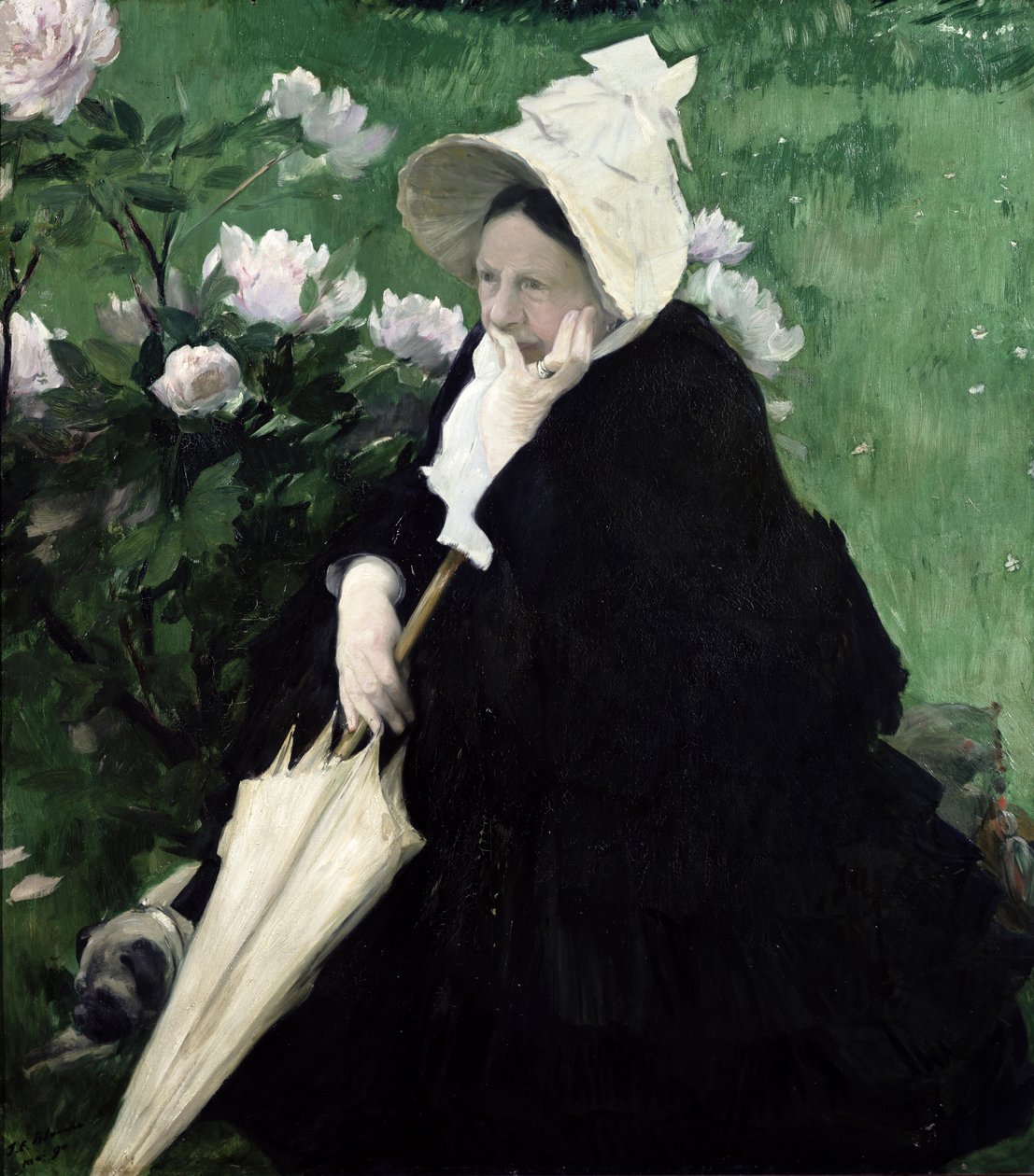 Portrett av kunstnerens mor, 1890 av Jacques Emile Blanche
