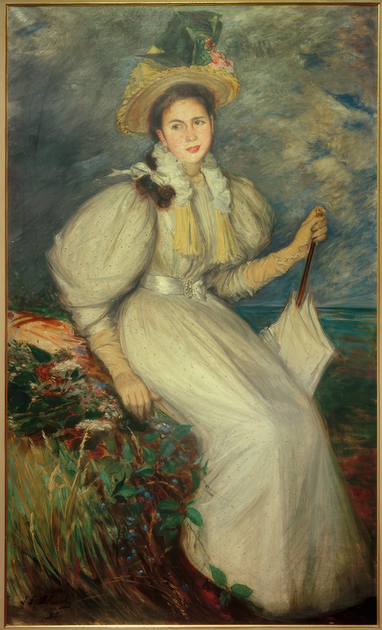 Portrett av en ung kvinne av Jacques Emile Blanche
